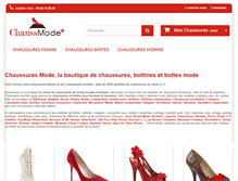 Tablet Screenshot of boutique-chaussures-mode.fr